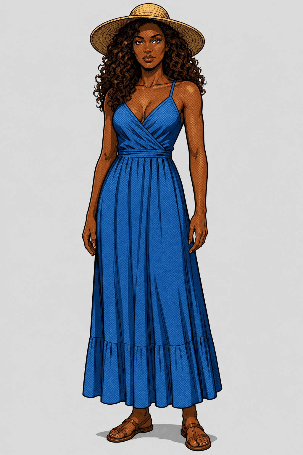 Naomi Hart in the Classic Comic Book style.