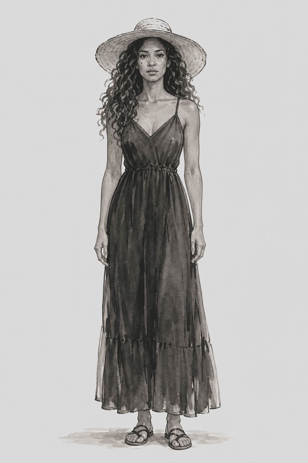 Naomi Hart in the Ink Wash style.